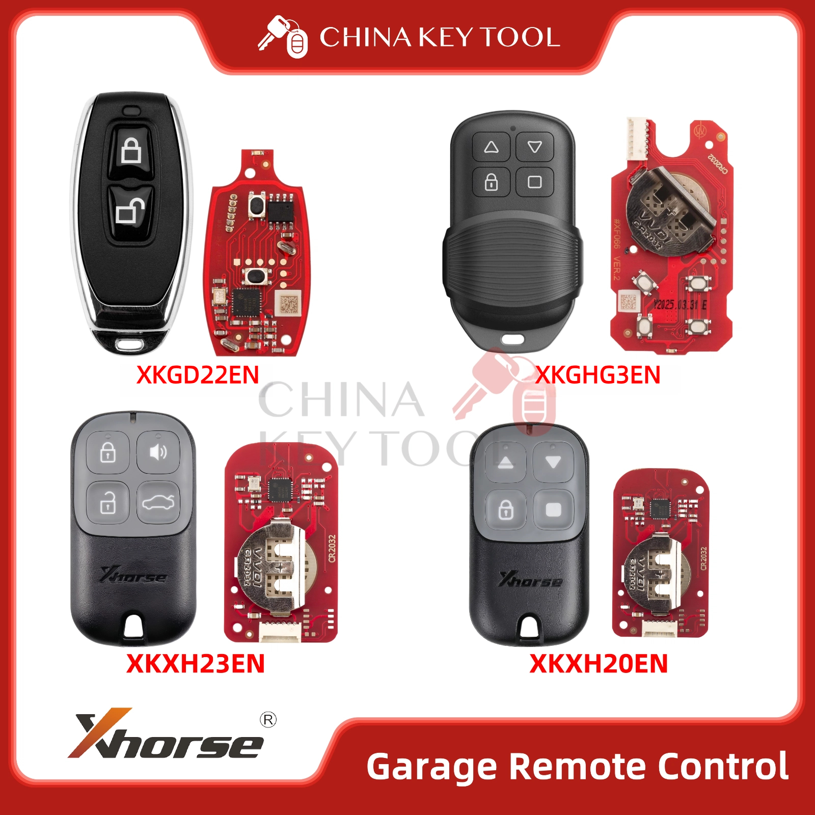 Heavy Equipment Keys - Xhorse 2nd Generation Garage Remote Control