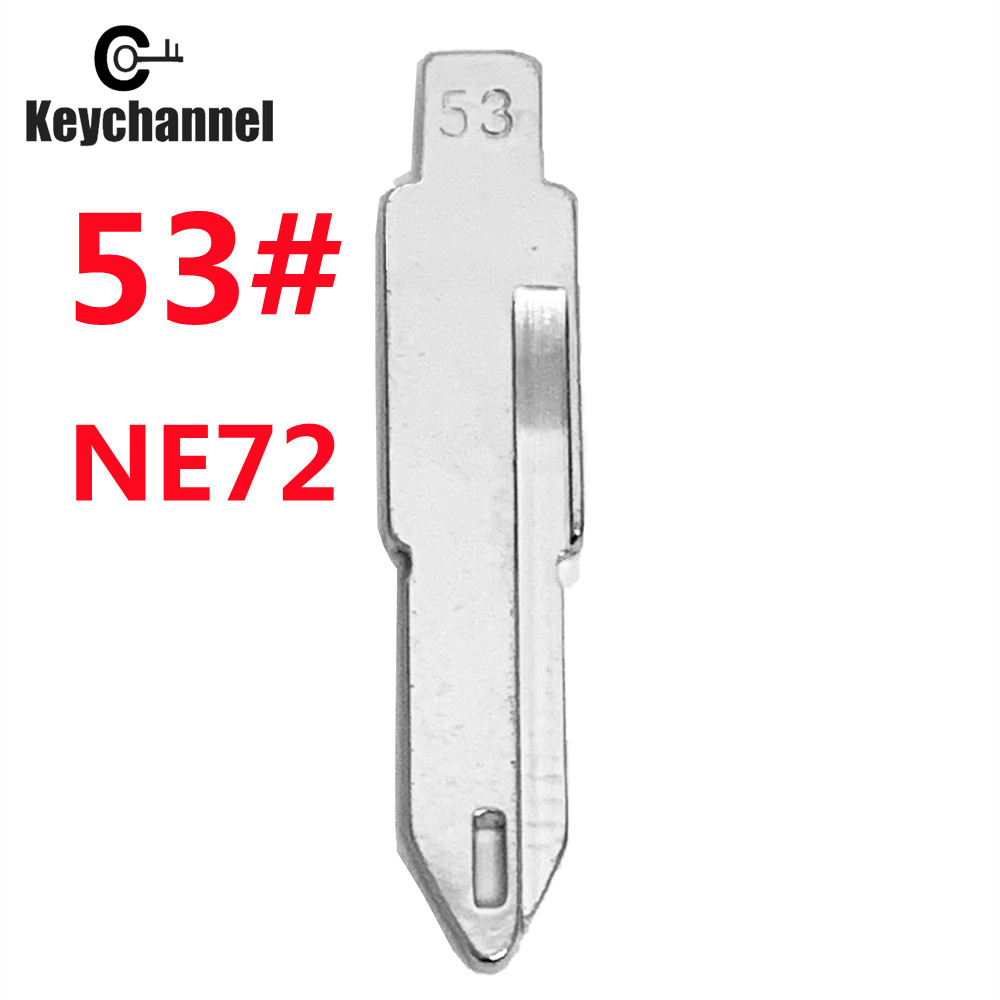 Heavy Equipment Keys - 10pcs NE72 Car Key Blade #53