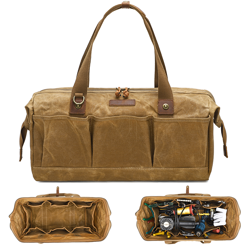 Heavy Equipment Storage - Heavy Duty Waxed Canvas Tool Bag
