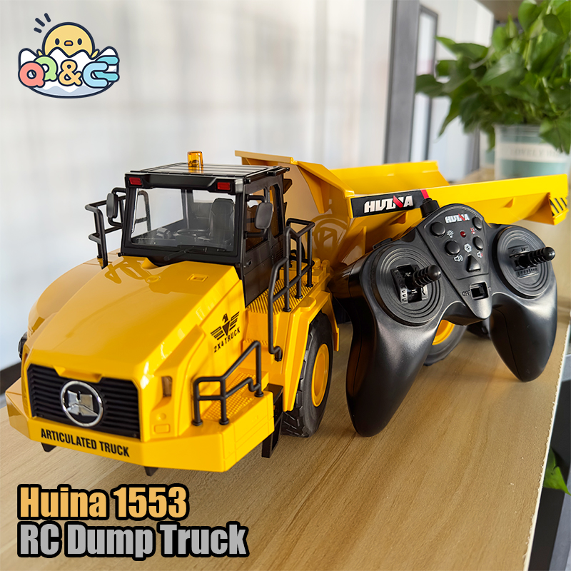 Dump Truck Toy - 1/18 Rc Truck Dumper Huina 1553