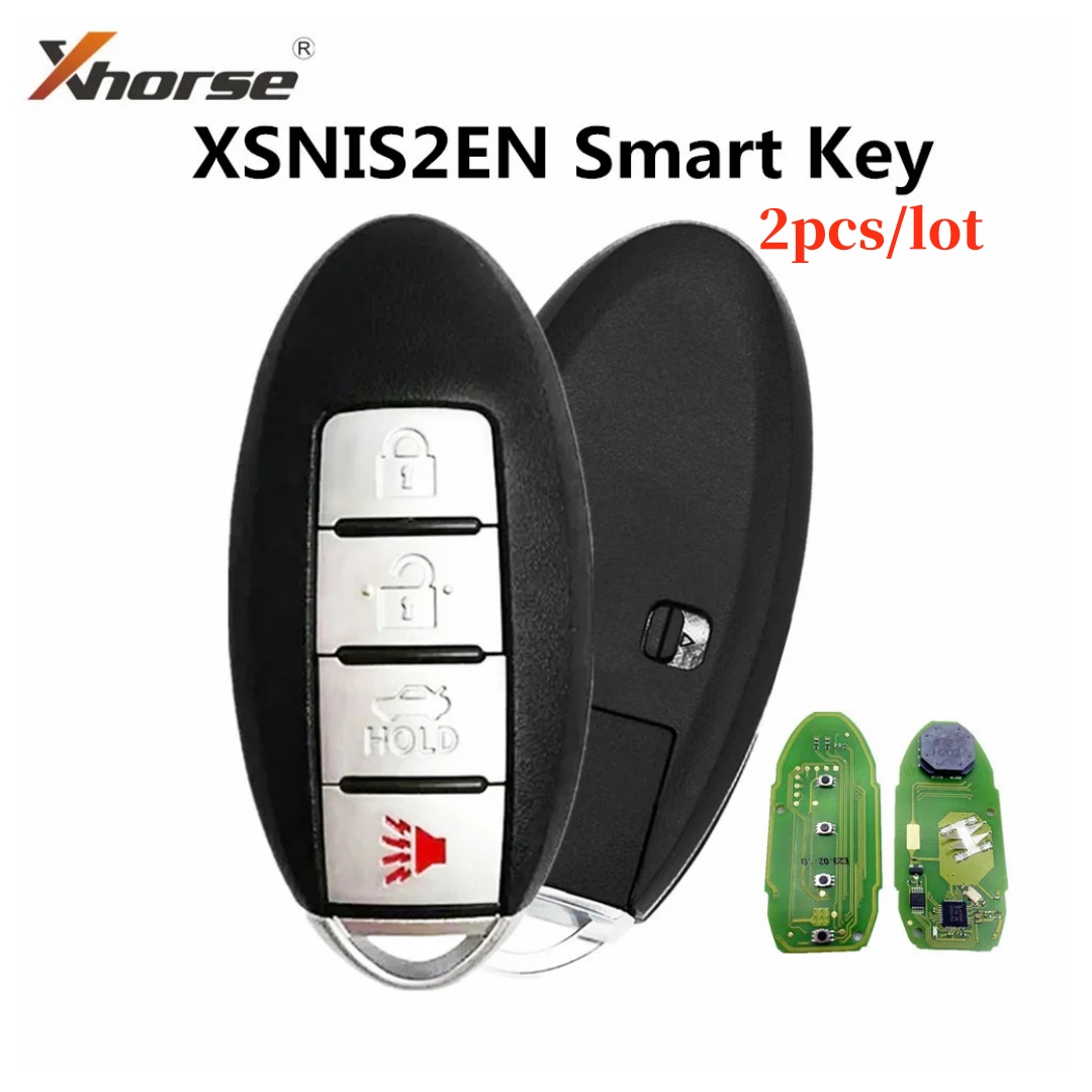 Heavy Equipment Keys - 2pcs,Xhorse XSNIS2EN N.I.S Style 4Button VVDI2