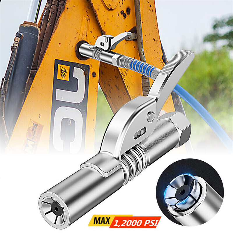 Grease For Heavy Equipment - Grease Coupler Quick Lock Nozzle Heavy