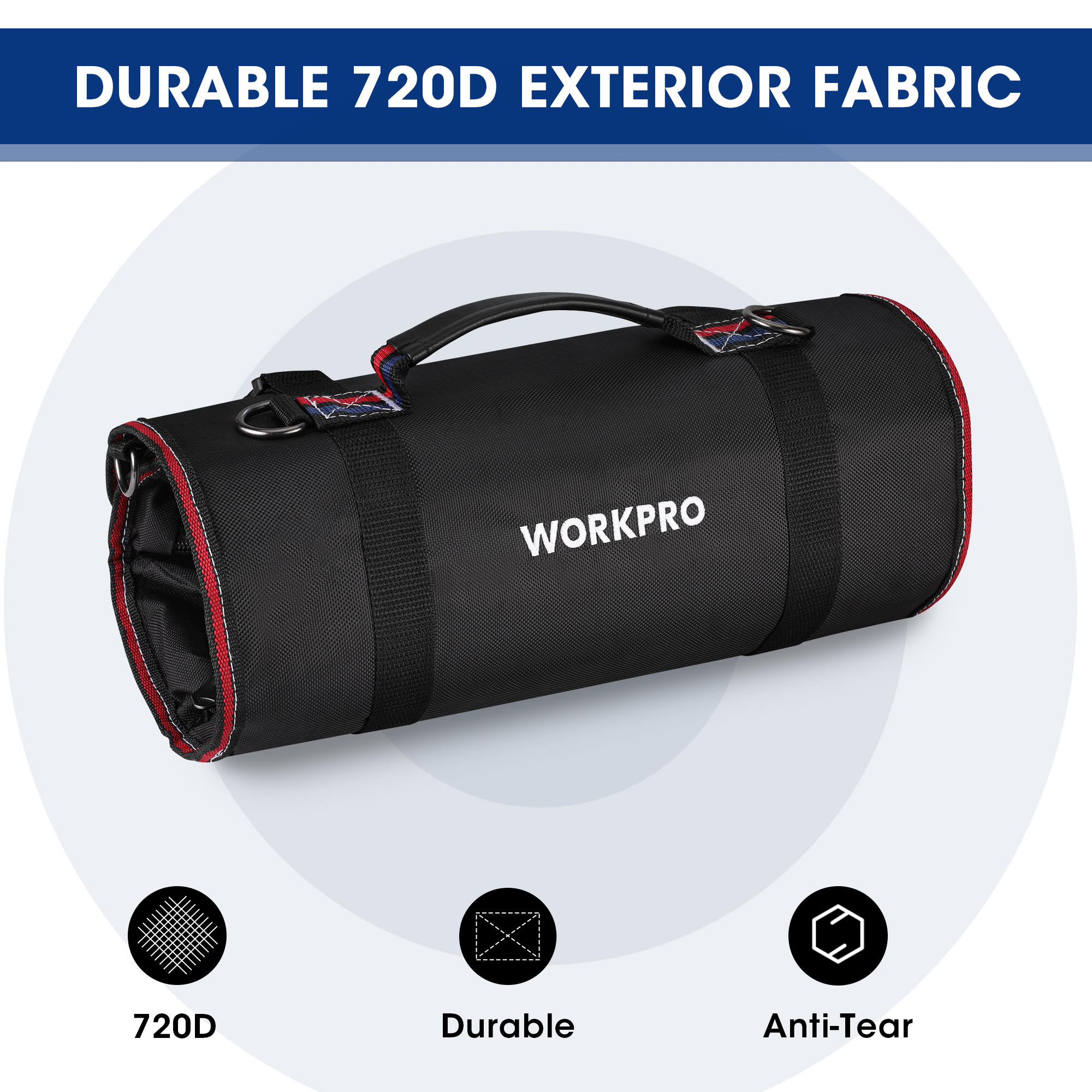 WORKPRO Roll Up Tool Bag with  - Heavy Equipment Storage 리뷰 및 가격