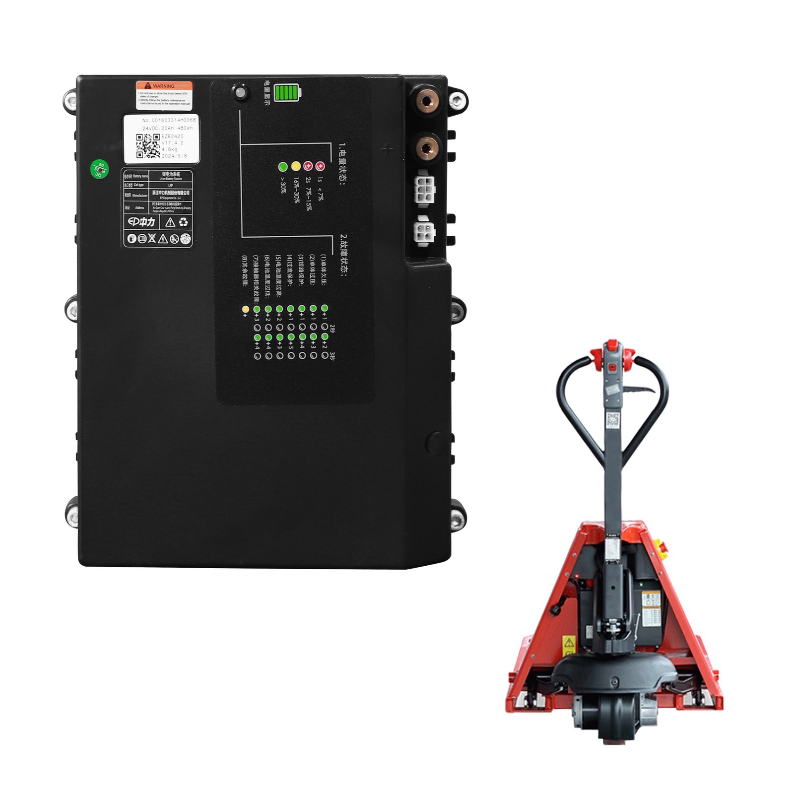 24V 20Ah Lithium Battery for E - Electric Pallet Jack 리뷰 및 가격
