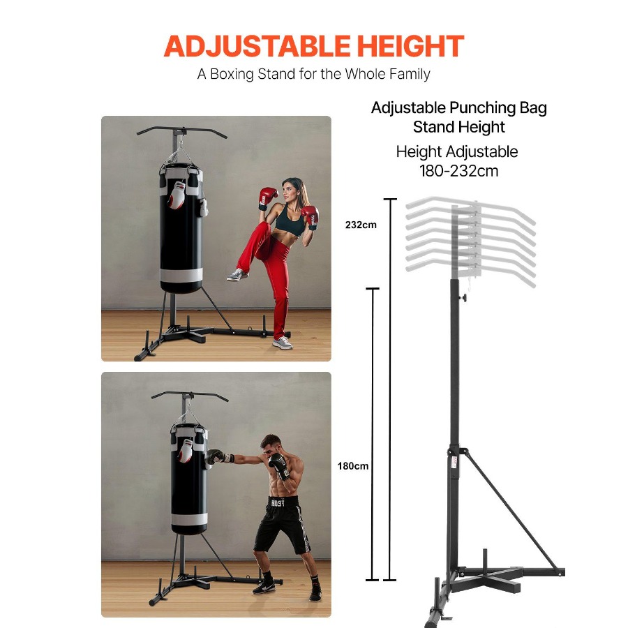 2 in 1 Punching Bag Stand Stee - Heavy Equipment In 리뷰 및 가격
