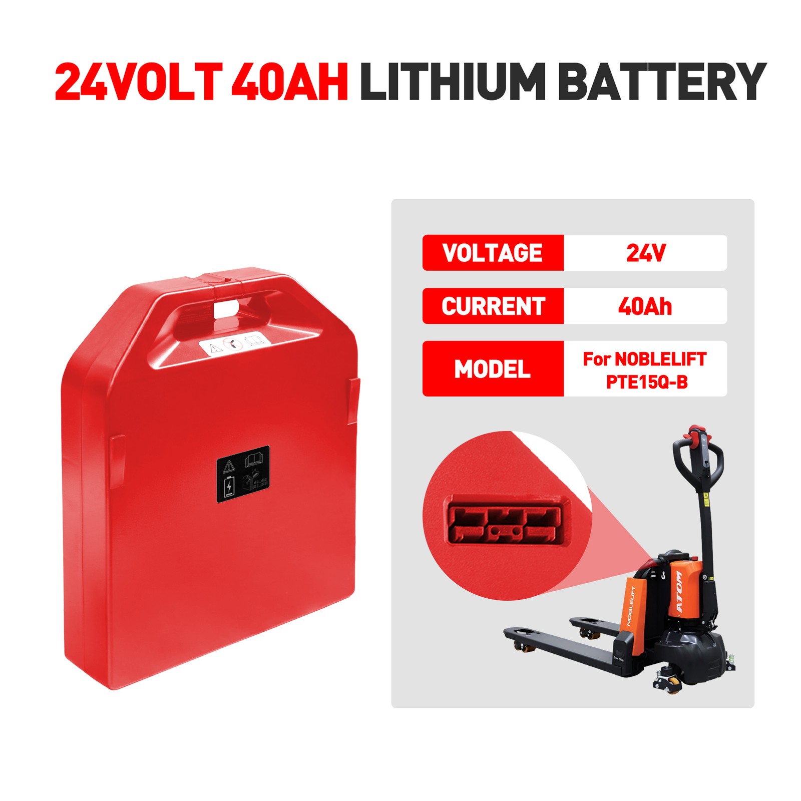 24V 40Ah Lithium Battery for E - Electric Pallet Jack 리뷰 및 가격