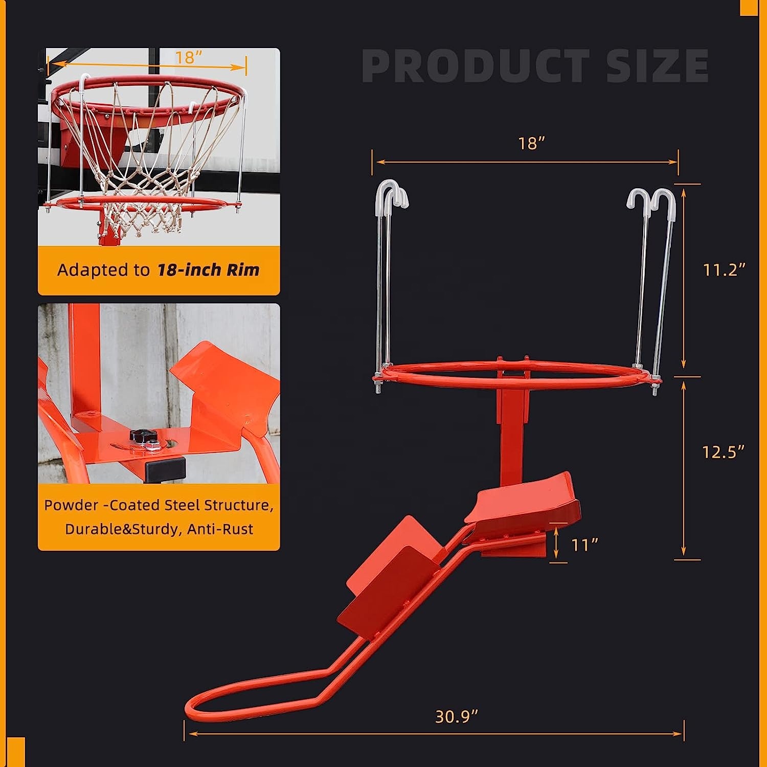Heavy-Duty Steel Basketball Re - Heavy Equipment In 리뷰 및 가격