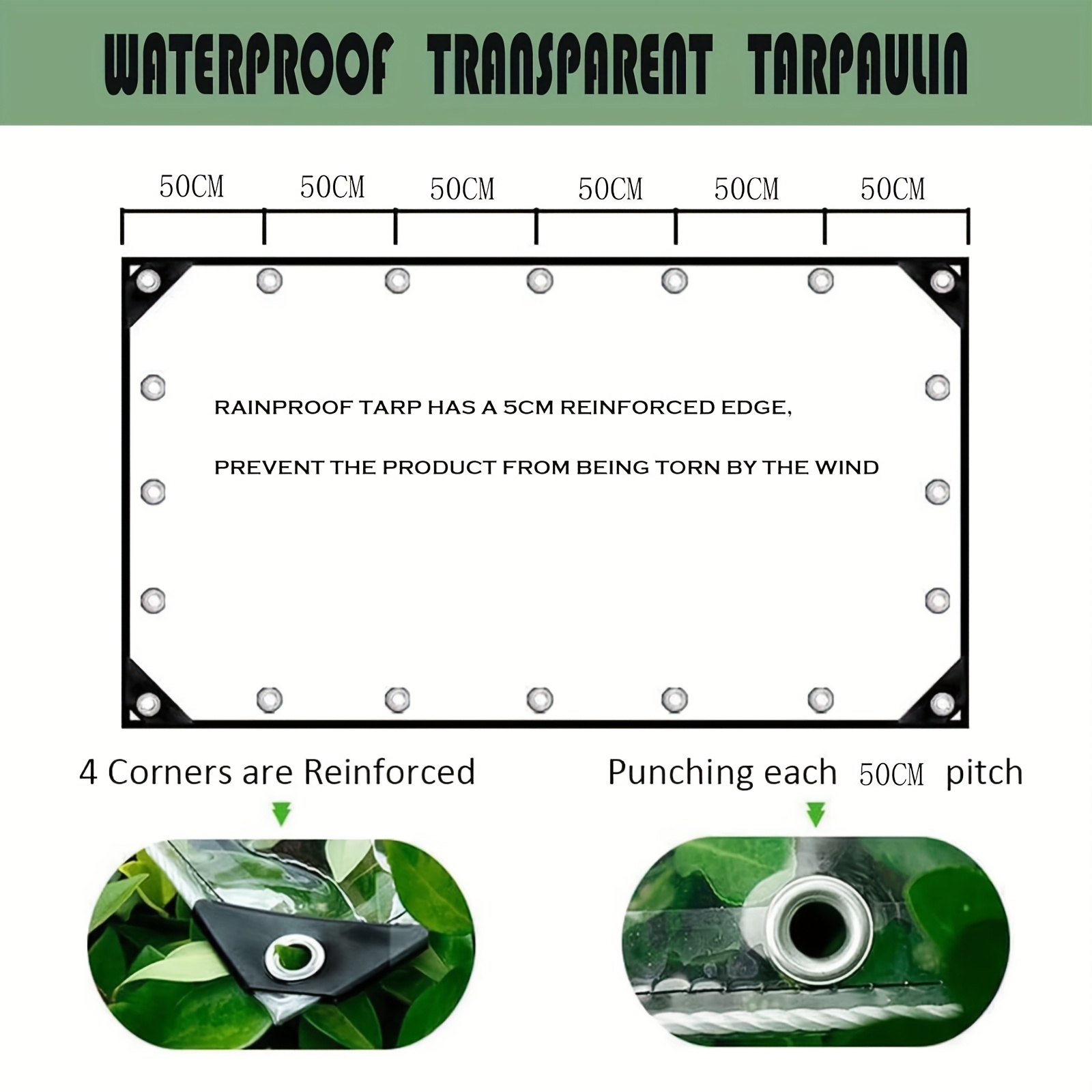 Heavy-Duty Transparent Tarp, W - Heavy Equipment Unit 리뷰 및 가격