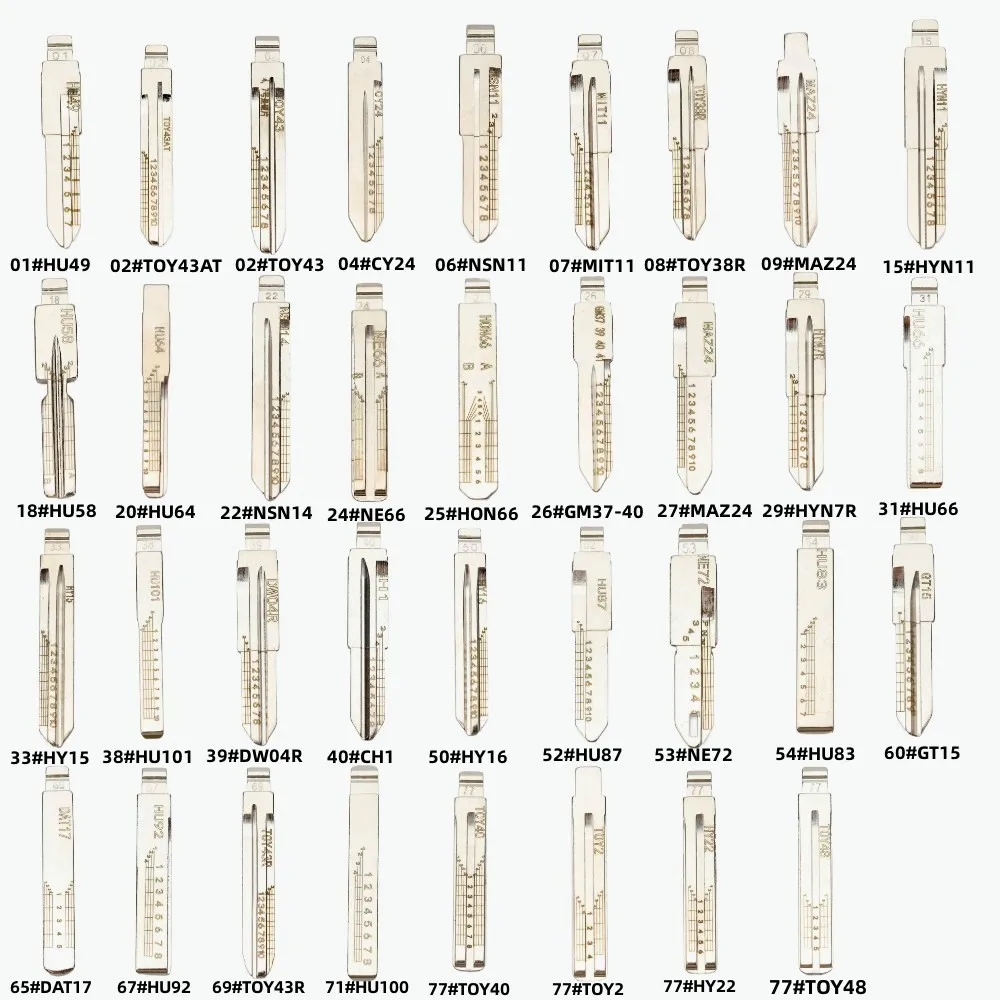 175PCS Engraved Line Key balde - Heavy Equipment Keys 리뷰 및 가격