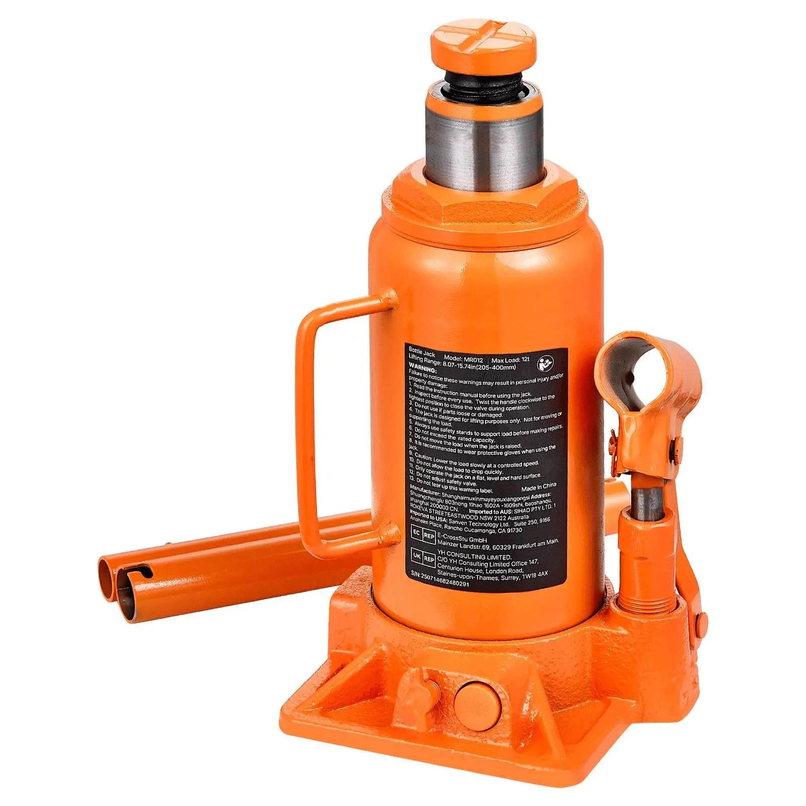 Hydraulic Bottle Jack 12Ton Ca - Welding Heavy Equipment 리뷰 및 가격