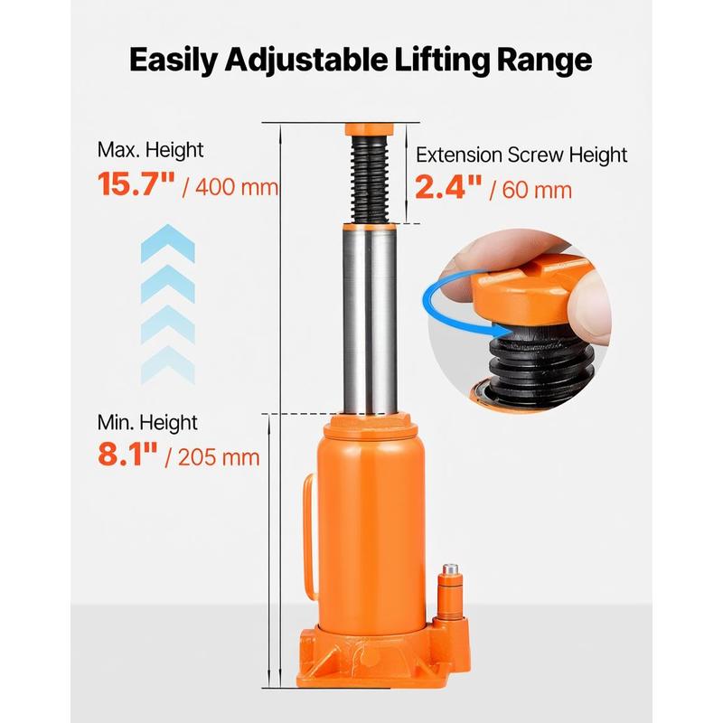 Hydraulic Bottle Jack, 12 Ton  - Welding Heavy Equipment 리뷰 및 가격