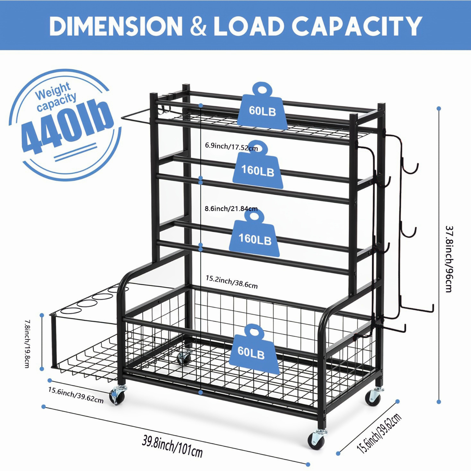 Blacksmith 4 Tier Storage Rack - Heavy Equipment Unit 리뷰 및 가격