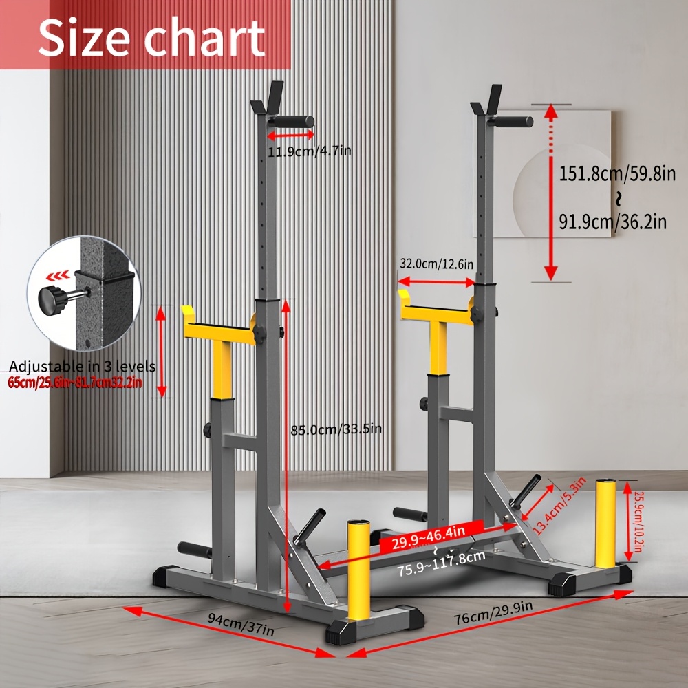 1 Squat Stand With Barbell Wei - Heavy Equipment In 리뷰 및 가격