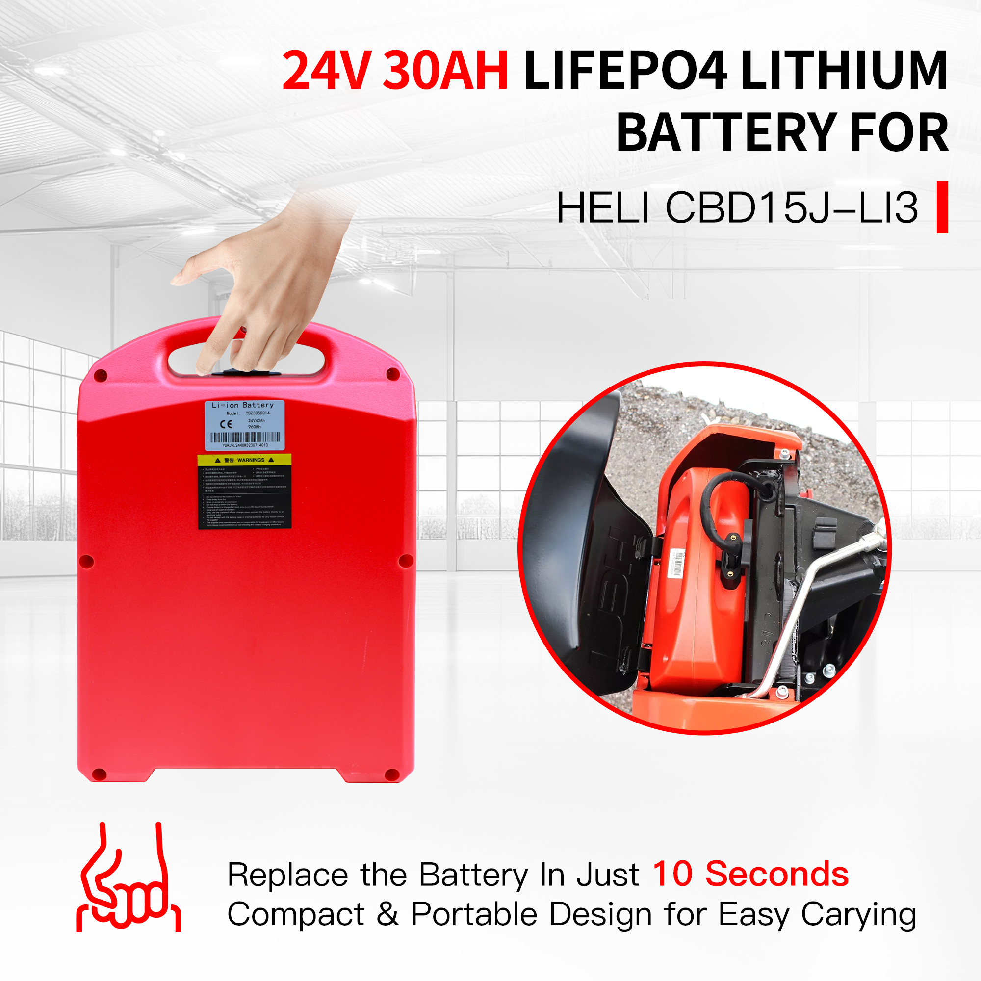 24V 30A LiFePO4 Lithium Batter - Electric Pallet Jack 리뷰 및 가격