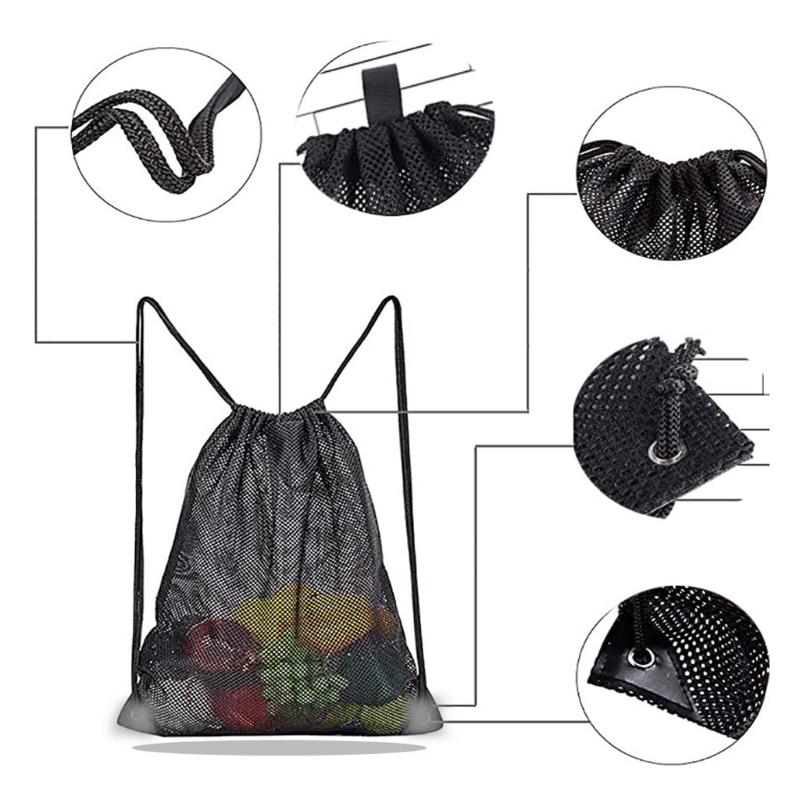 Heavy Duty Mesh Drawstring Bac - Heavy Equipment Storage 리뷰 및 가격